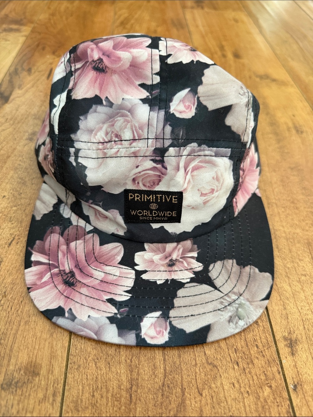 Primitive Black Cap Interior with White Logo Stitching